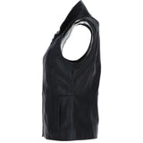 Women's  Leather Gilet Black: FO-GILLET 1
