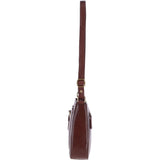 Vegetable Tanned Small Leather Shoulder Bag Chestnut : V-27