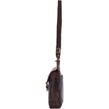 Vintage Small Leather Travel Shoulder Bag Brandy – G24