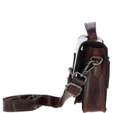 Ashwood Leather Mini Crossbody Satchel Bag Brandy: P-61