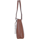 Ashwood Elegant Ladies Leather Shoulder Bag 2 Tone Tan: 64668