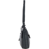 Ashwood Leather Ladies Essential Crossbody Bag Black: MI-09