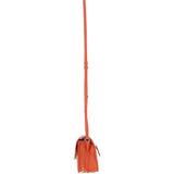 Ashwood Elegant Leather Crossbody Bag with Twist Lock Orange: Y-52