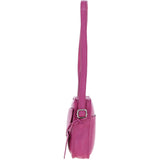 Ashwood Leather Ladies Crossbody Bag Berry: Glasgow