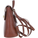 Ashwood Leather & Harris Tweed® Cloth Compact Backpack Tan/Mcload: TW-65-02-TM