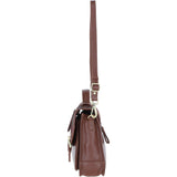Ashwood Leather & Harris Tweed® Cloth Large Satchel Bag with Twist Lock Tan/Green/Red: TW-35-08-TR