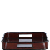 Luxuary Leather Serving Tray Chestnut: LF-158