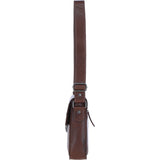 Ashwood Leather Medium Men's Buckle Crossbody Bag Chestnut: S-61