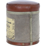 Ashwood Leather Saint-Emilion Stool Multi: KI-006
