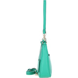 Ashwood Leather Ladies Shoulder X Crossbody Bag Green: 64397