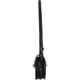 Ashwood Small Leather Crossbody Bag Black: V-80