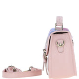 Ashwood Leather & Harris Tweed® Cloth Satchel Bag Baby-pink/Pink: TW-68-15-BP