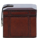 Ashwood Luxury Leather Single Watch and Bracelet Box with Velvet Interior Chestnut: LF-118
