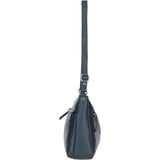 Ashwood Ladies Leather Shoulder Bag Navy: AJ2