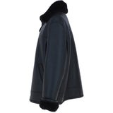 Sheepskin Flying Jacket Black: KE 007E