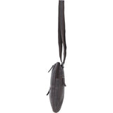 Real Leather Messenger Bag with Multiple Pockets Brown: MOSCOW