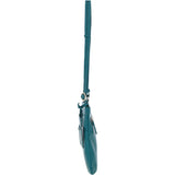 Ashwood Curve  Zip Top Leather Cross Body Bag Deep Lake: 64640/curve