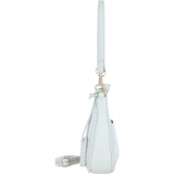 Ashwood Leather Ladies Shoulder X Crossbody Bag Ice Grey: 64397