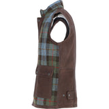 Ashwood Leather x Harris Tweed Men's Gilet Brown/Mcload: TW-901-01-BM