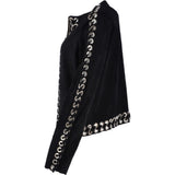Suede Leather Jacket Black: 50634