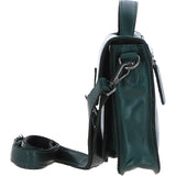 Ashwood Leather Medium Crossbody Satchel Bag Green: P-62