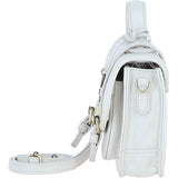 Stylish Ashwood Leather Small Satchel Bag White: Y-61