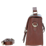 Ashwood Leather & Harris Tweed® Cloth Satchel Bag Tan/Mcload: TW-68-02-TM