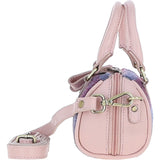 Ashwood Leather & Harris Tweed® Cloth X-Small Barrel Bag Baby-Pink/Pink: TW-60-15-BP