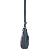 Ashwood Ladies Leather Shoulder Bag Navy: AJ4