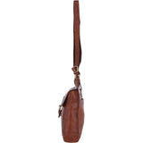 Vintage Small Leather Travel Shoulder Bag Honey Tan – G24