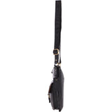Vintage Small Leather Shoulder Bag Black – G20