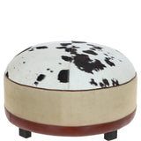 Luxurious Ashwood Leather Footrest/Stool Multi: M-18926