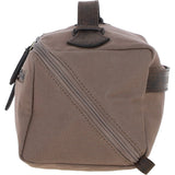 Fenland Canvas & Leather Wash Bag Mud/grey: FEN-759