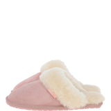 Women's Classic  Suede Sheepskin Slippers Pink: FEN-LADIES SLIPPERS