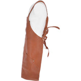 Unisex Cross Back Leather Apron Tan: APRON