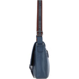 Brampton Leather Men's Emissary Messenger Bag Navy: 64403
