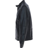 Ashwood Leather Mandarin Collar Men's Biker Jacket Black: e-16110