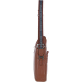 Brampton Leather Men's Messenger Bag Tan: 64273