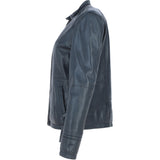 Leather Jacket Navy/nap: AWL-710
