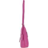 Versatile Leather Shoulder Bag Berry: Bondoran