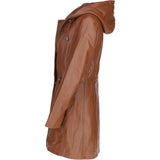 Stylish Ashwood Leather Ladies Three Quarter Jacket Tan: Emilia