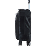 Premium Leather Trolley Suitcase Black: pl-52