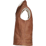Ashwood Men's Leather Waistcoat Tan: SIGMA