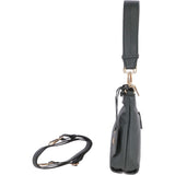 Small Two In One Leather Crossbody Bag & Shoulder Bag Bottle Green : 62539