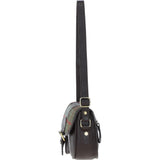 Ashwood Leather & Harris Tweed® Cloth Saddle Bag Brown/Mcload: TW-26-01-BM
