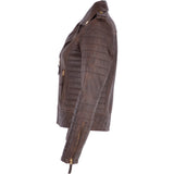 Women's Leather Biker Jacket Timber: 2741