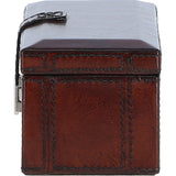 Ashwood Luxury Leather Dual Watch & Bracelet Storage Box Chestnut: LF-119