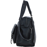 Brampton London Leather Weekender Bag Black: 64807