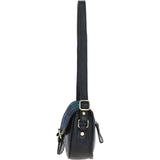 Ashwood Leather & Harris Tweed® Cloth Saddle Bag Black/Watch: TW-26-03-BW