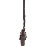 Elegant Ashwood Leather Crossbody Bag Brandy: G-11